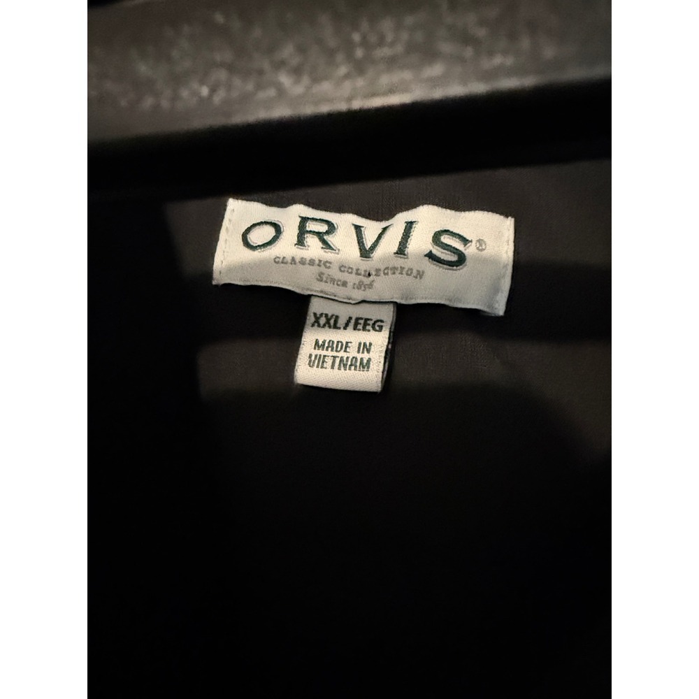Orvis Classic Collection Mens XXL Black Short Sleeve Button Down Shirt 1494392 - Picture 2 of 6